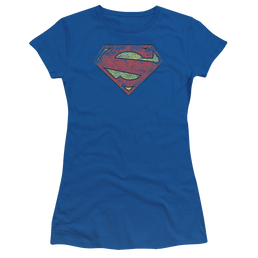 Superman New 52 Shield - Juniors T-Shirt Juniors T-Shirt Superman   