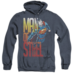 Superman Steel Flight - Heather Pullover Hoodie Heather Pullover Hoodie Superman   