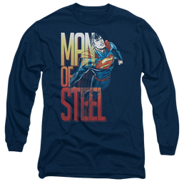 Superman Steel Flight - Men's Long Sleeve T-Shirt Men's Long Sleeve T-Shirt Superman   