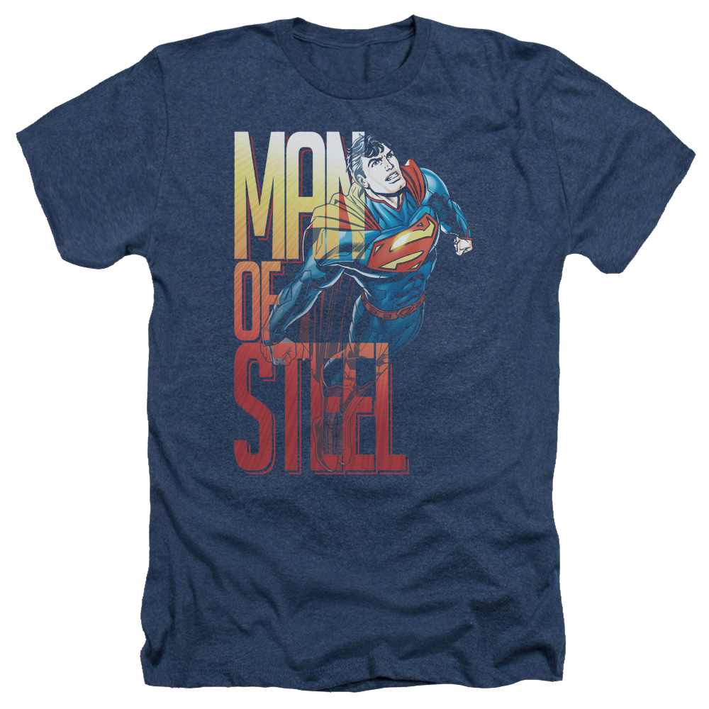 Superman Steel Flight - Men's Heather T-Shirt Men's Heather T-Shirt Superman   