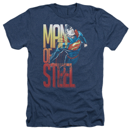 Superman Steel Flight - Men's Heather T-Shirt Men's Heather T-Shirt Superman   