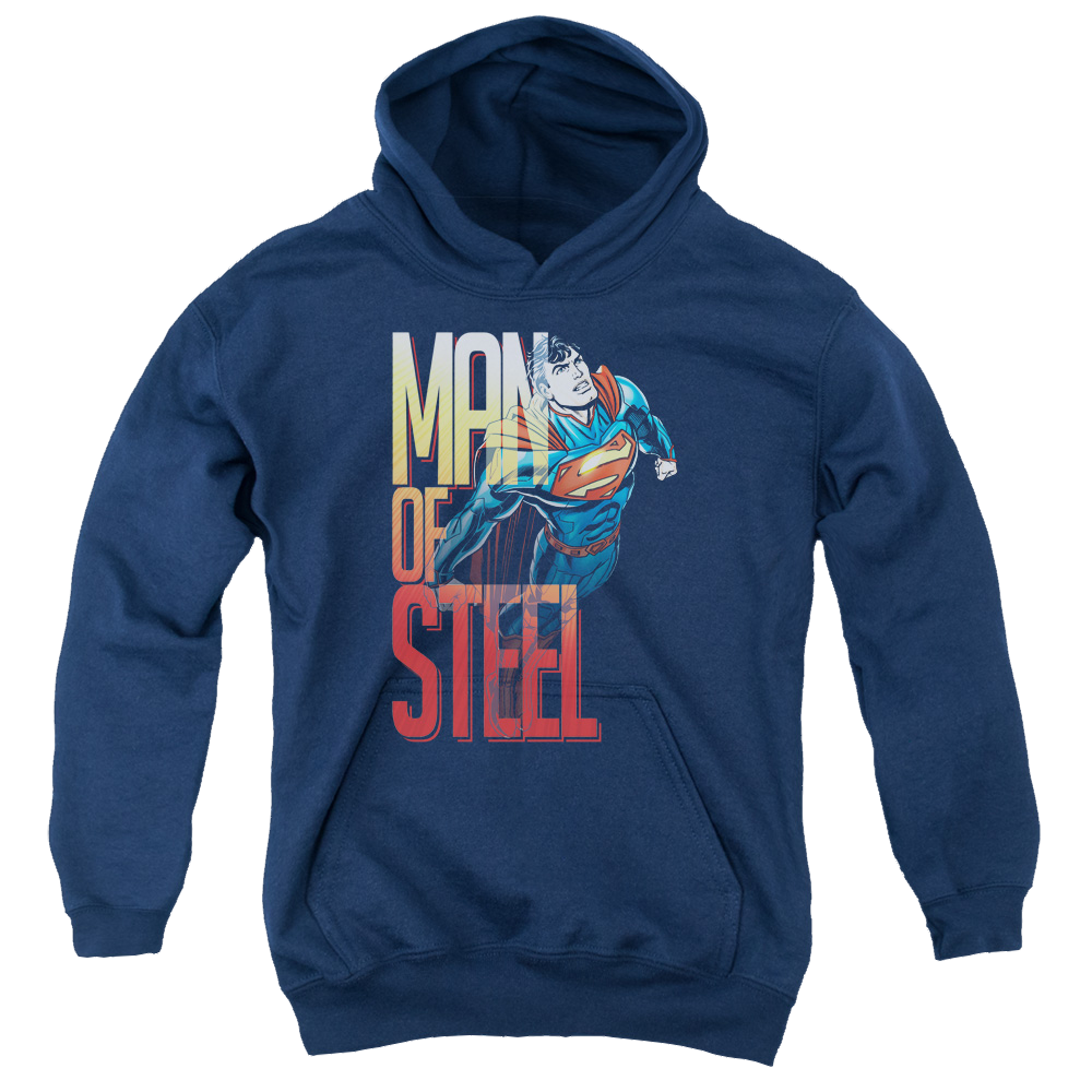 Superman Steel Flight - Youth Hoodie Youth Hoodie (Ages 8-12) Superman   
