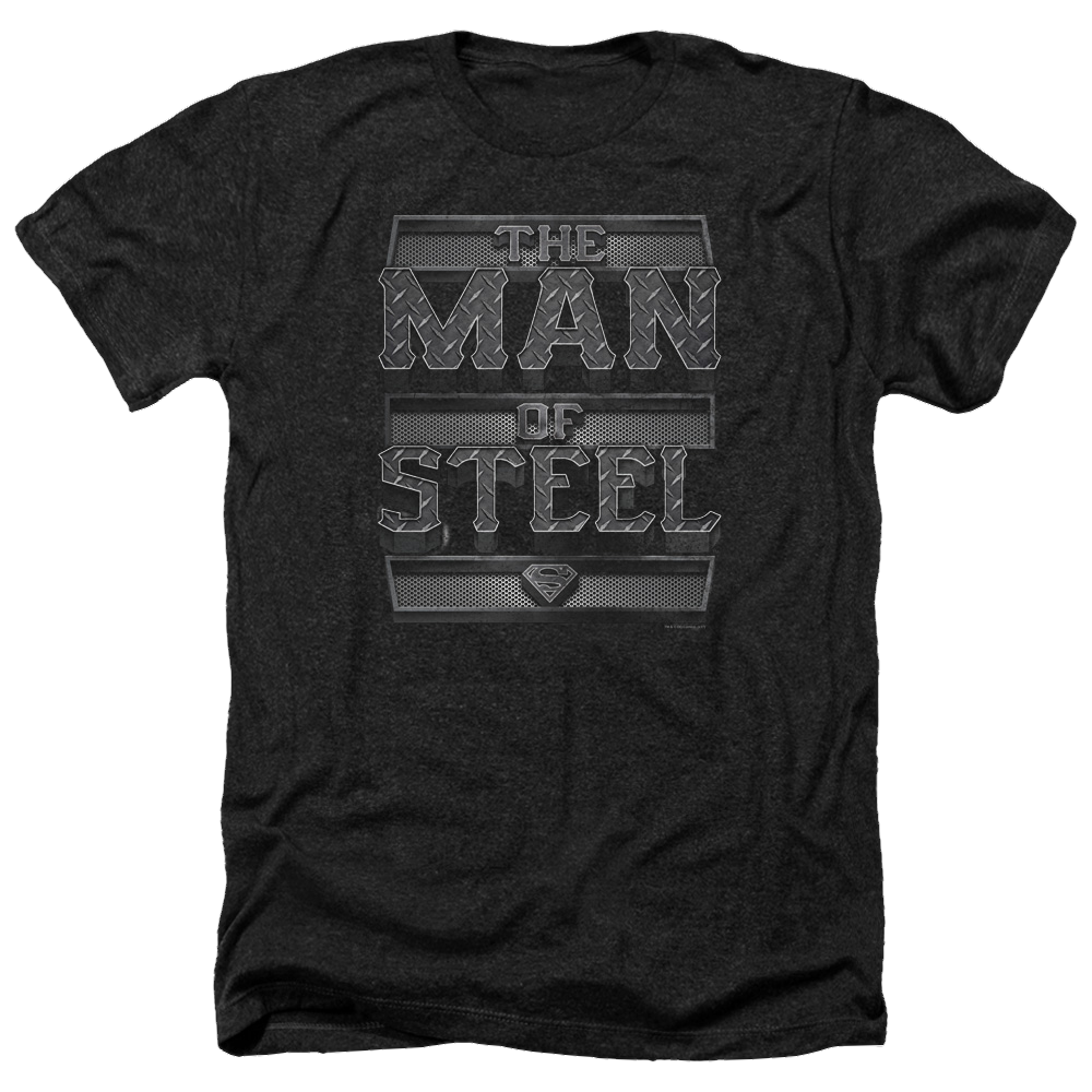 Superman Steel Text - Men's Heather T-Shirt Men's Heather T-Shirt Superman   