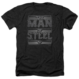 Superman Steel Text - Men's Heather T-Shirt Men's Heather T-Shirt Superman   