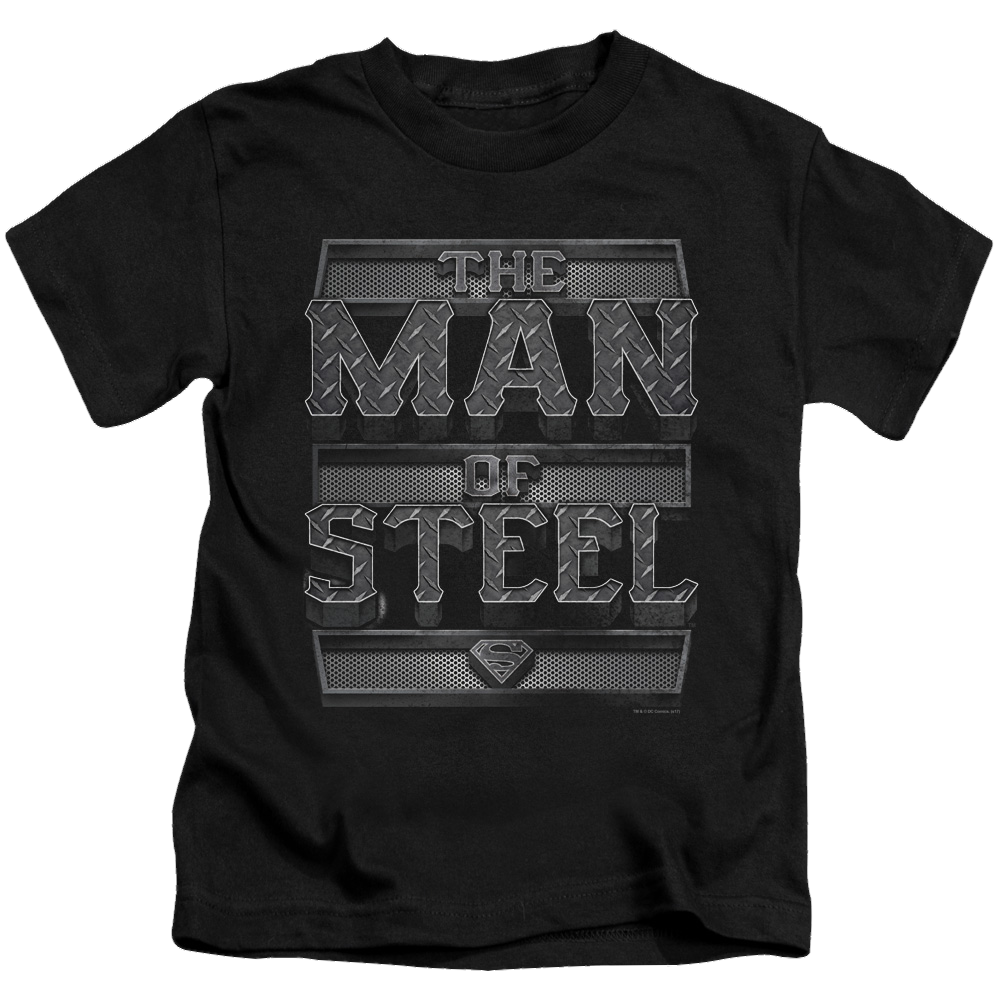Superman Steel Text - Kid's T-Shirt Kid's T-Shirt (Ages 4-7) Superman   