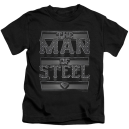 Superman Steel Text - Kid's T-Shirt Kid's T-Shirt (Ages 4-7) Superman   