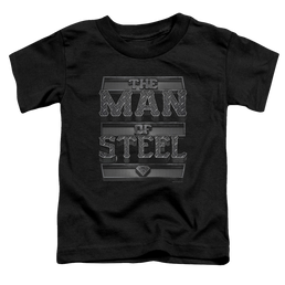 Superman Steel Text - Toddler T-Shirt Toddler T-Shirt Superman   
