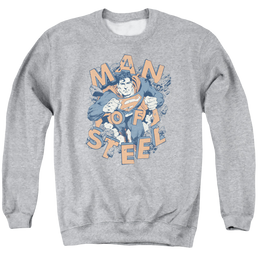 Superman Coming Through - Men's Crewneck Sweatshirt Men's Crewneck Sweatshirt Superman   