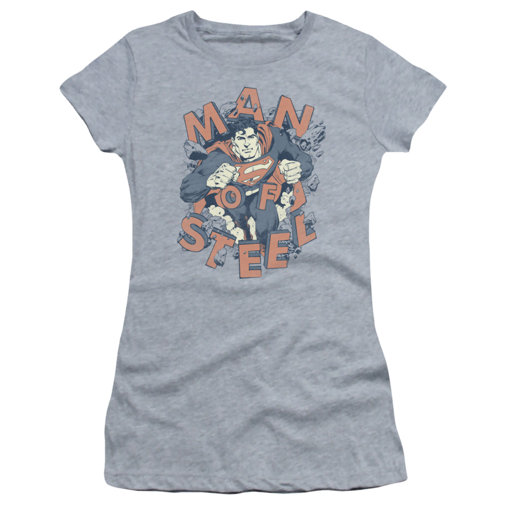 Superman Coming Through - Juniors T-Shirt Juniors T-Shirt Superman   