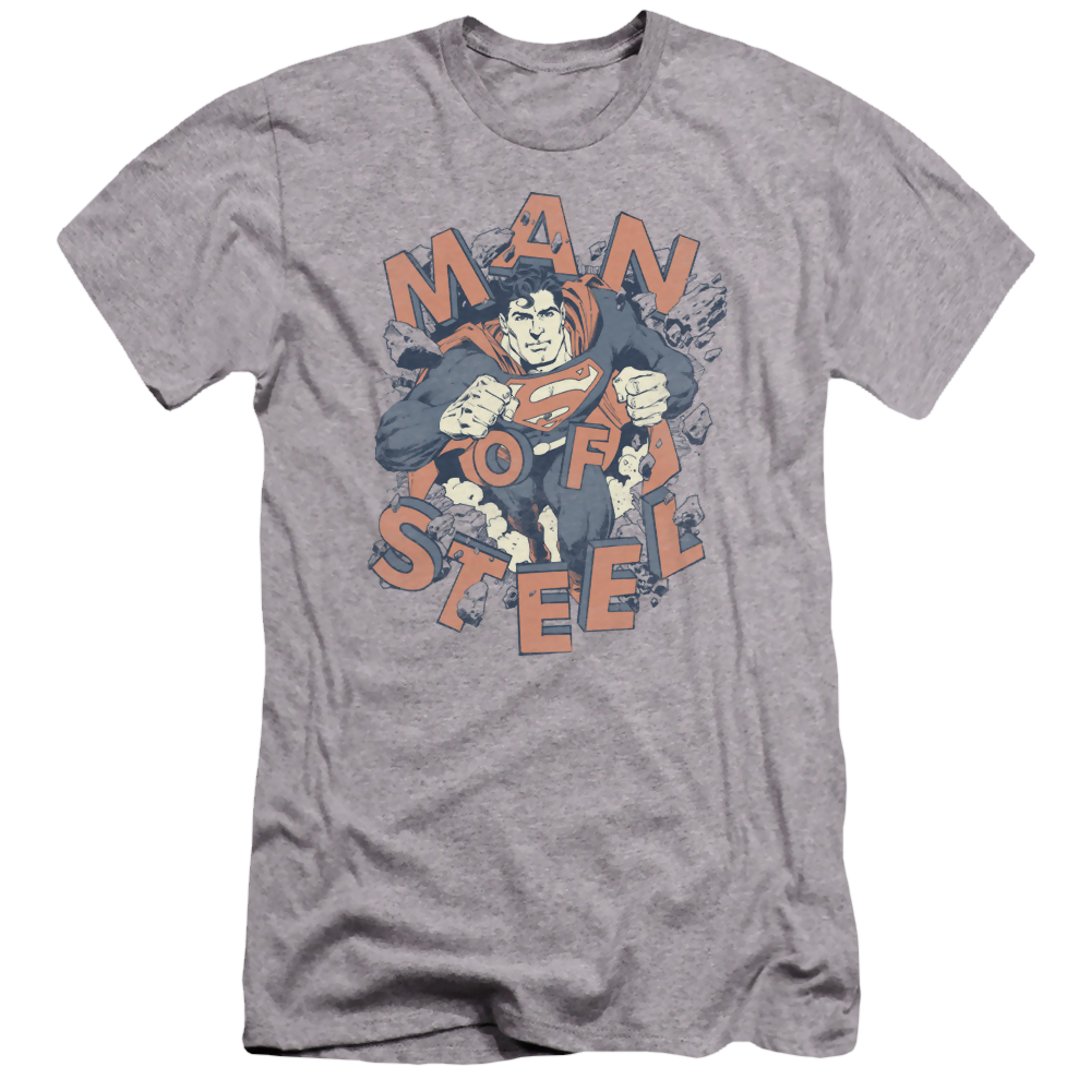 Superman Coming Through - Men's Premium Slim Fit T-Shirt Men's Premium Slim Fit T-Shirt Superman   