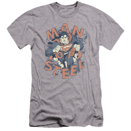 Superman Coming Through - Men's Premium Slim Fit T-Shirt Men's Premium Slim Fit T-Shirt Superman   