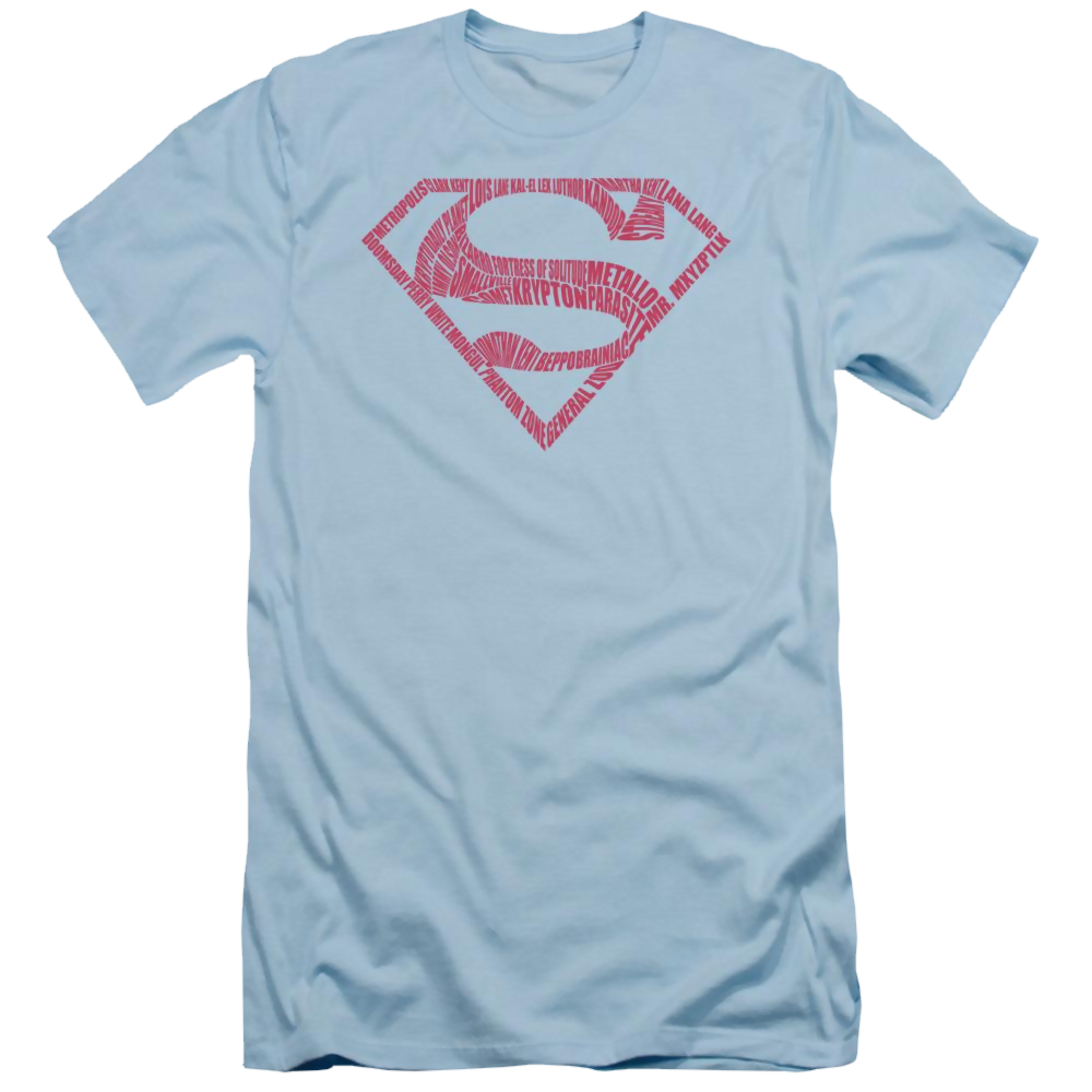 Superman  Word Shield Men's Slim Fit T-Shirt Men's Slim Fit T-Shirt Superman   