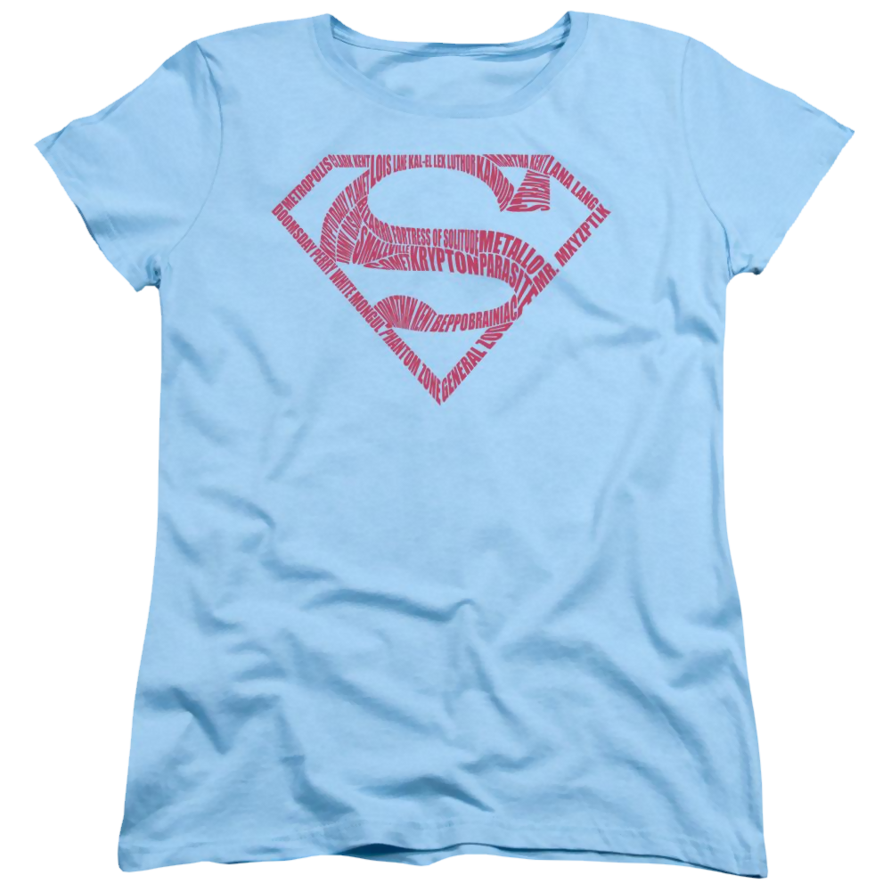 Superman  Word Shield Women's T-Shirt Women's T-Shirt Superman   