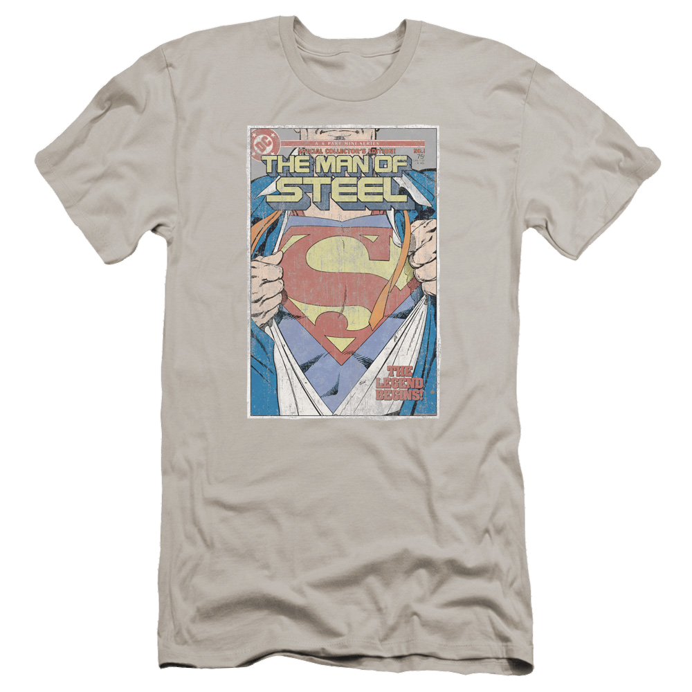 Superman Mos Cover - Men's Premium Slim Fit T-Shirt Men's Premium Slim Fit T-Shirt Superman   