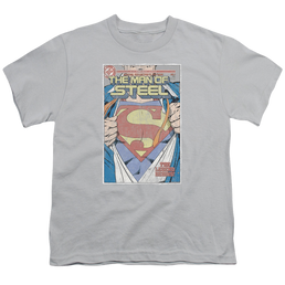 Superman Mos Cover - Youth T-Shirt Youth T-Shirt (Ages 8-12) Superman   