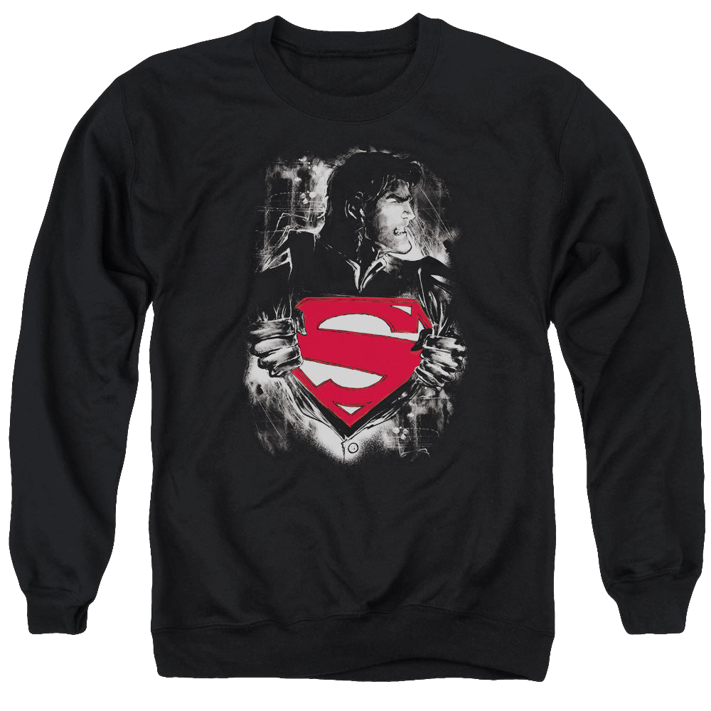 Superman Darkest Hour - Men's Crewneck Sweatshirt Men's Crewneck Sweatshirt Superman   