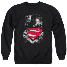Superman Darkest Hour - Men's Crewneck Sweatshirt Men's Crewneck Sweatshirt Superman   