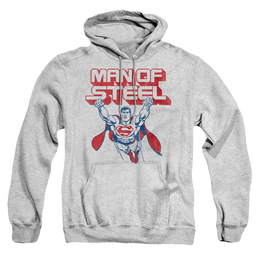Superman Steel Retro - Pullover Hoodie Pullover Hoodie Superman   