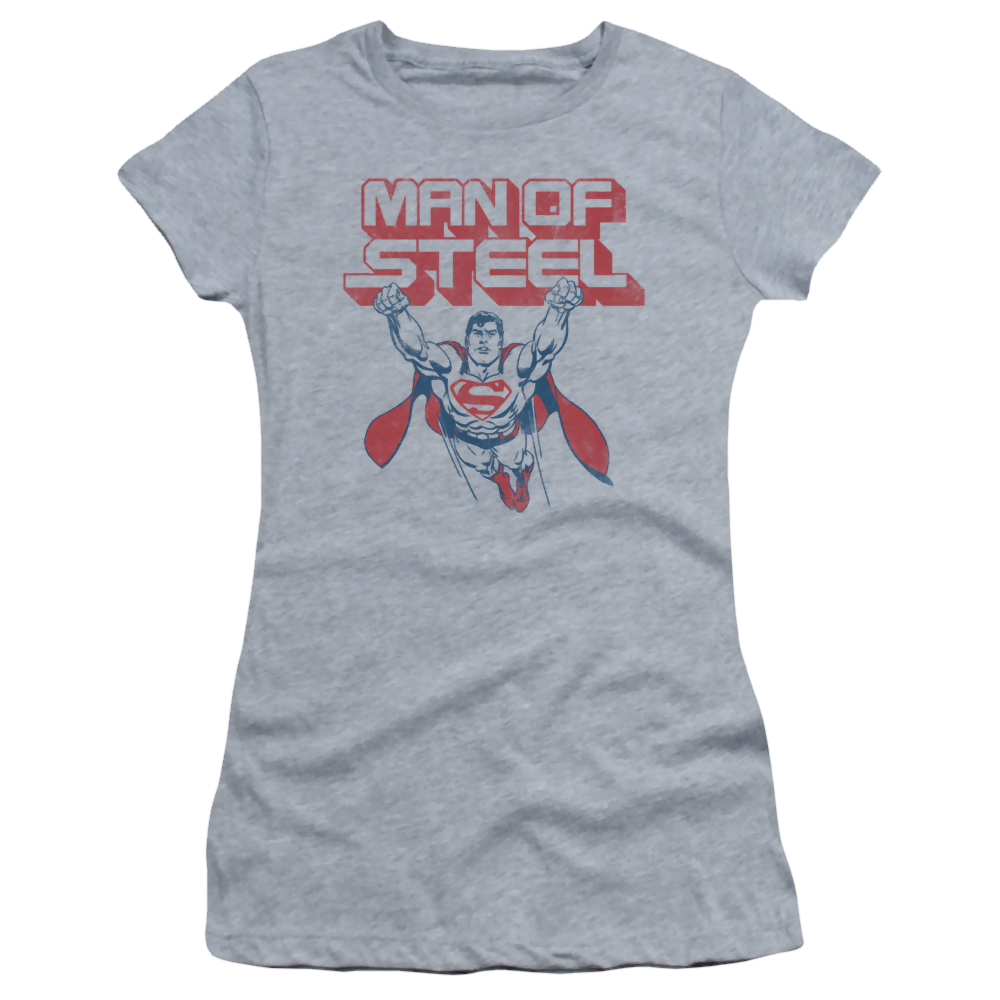 Superman Steel Retro - Juniors T-Shirt Juniors T-Shirt Superman   