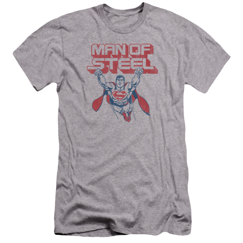 Superman Steel Retro - Men's Premium Slim Fit T-Shirt Men's Premium Slim Fit T-Shirt Superman   