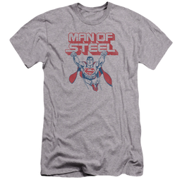 Superman Steel Retro - Men's Premium Slim Fit T-Shirt Men's Premium Slim Fit T-Shirt Superman   