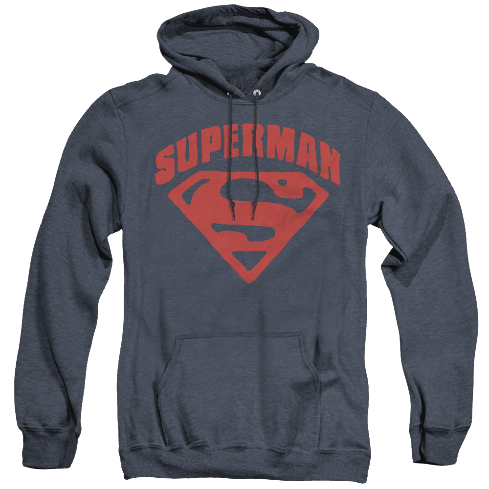 Superman Super Shield - Heather Pullover Hoodie Heather Pullover Hoodie Superman   
