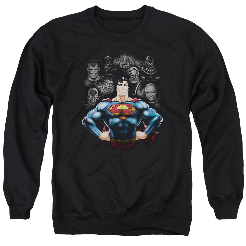 Superman Villains - Men's Crewneck Sweatshirt Men's Crewneck Sweatshirt Superman   