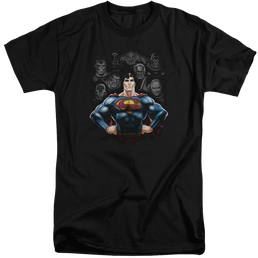 Superman Villains - Men's Tall Fit T-Shirt Men's Tall Fit T-Shirt Superman   