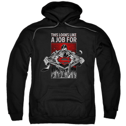 Superman Watchful Eye - Pullover Hoodie Pullover Hoodie Superman   