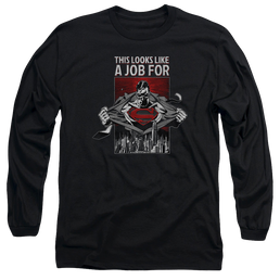 Superman Watchful Eye - Men's Long Sleeve T-Shirt Men's Long Sleeve T-Shirt Superman   