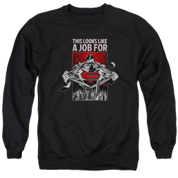 Superman Watchful Eye - Men's Crewneck Sweatshirt Men's Crewneck Sweatshirt Superman   