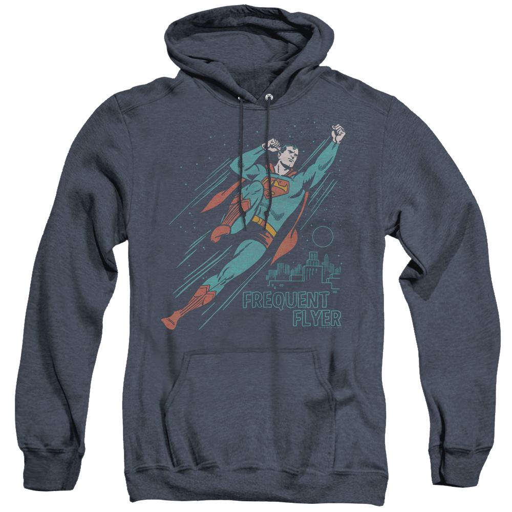 Superman Frequent Flyer - Heather Pullover Hoodie Heather Pullover Hoodie Superman   