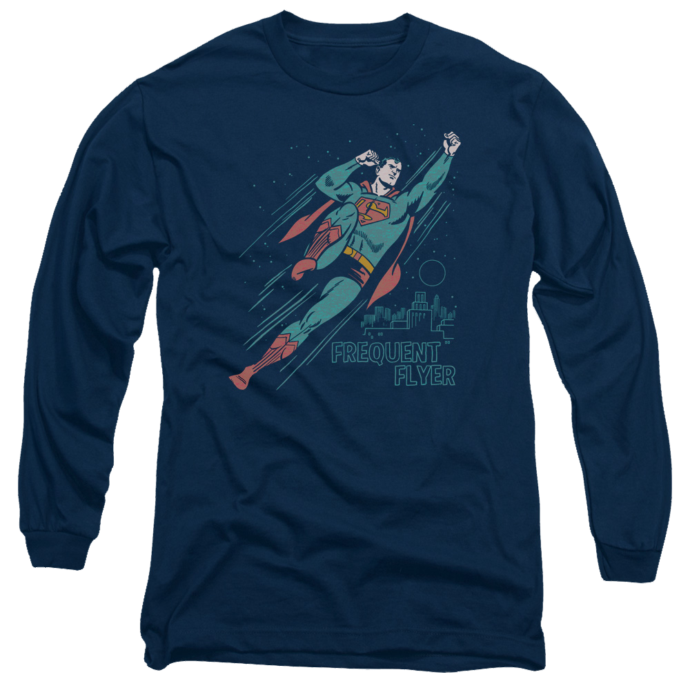 Superman Frequent Flyer - Men's Long Sleeve T-Shirt Men's Long Sleeve T-Shirt Superman   