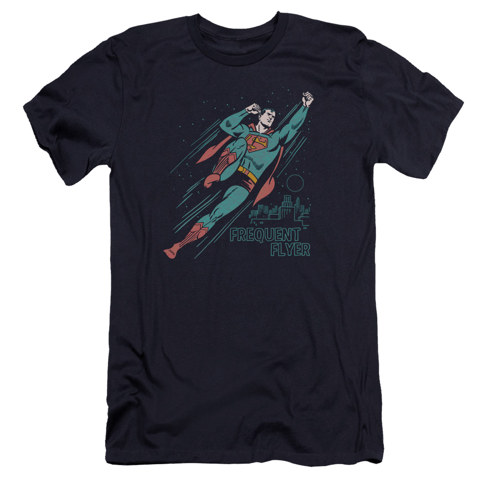 Superman Frequent Flyer - Men's Premium Slim Fit T-Shirt Men's Premium Slim Fit T-Shirt Superman   