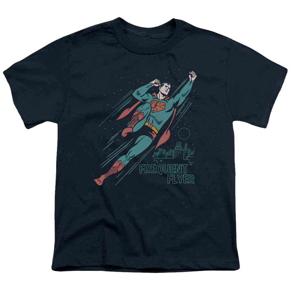 Superman Frequent Flyer - Youth T-Shirt Youth T-Shirt (Ages 8-12) Superman   