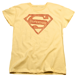 Superman Roughen Shield - Women's T-Shirt Women's T-Shirt Superman   