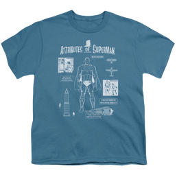 Superman Super Diagram - Youth T-Shirt Youth T-Shirt (Ages 8-12) Superman   