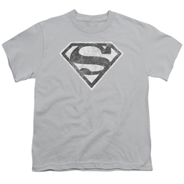 Superman Grey S - Youth T-Shirt Youth T-Shirt (Ages 8-12) Superman   