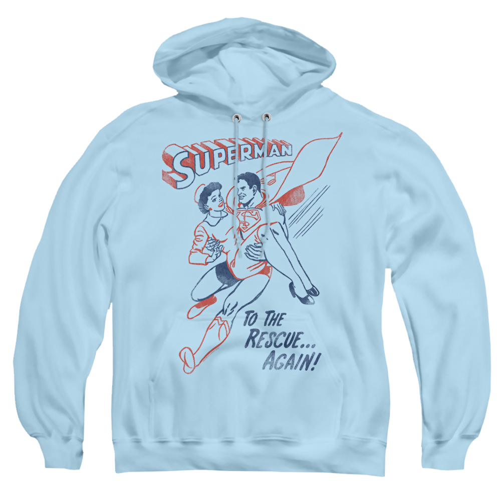 Superman To The Rescue - Pullover Hoodie Pullover Hoodie Superman   