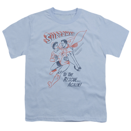 Superman To The Rescue - Youth T-Shirt Youth T-Shirt (Ages 8-12) Superman   