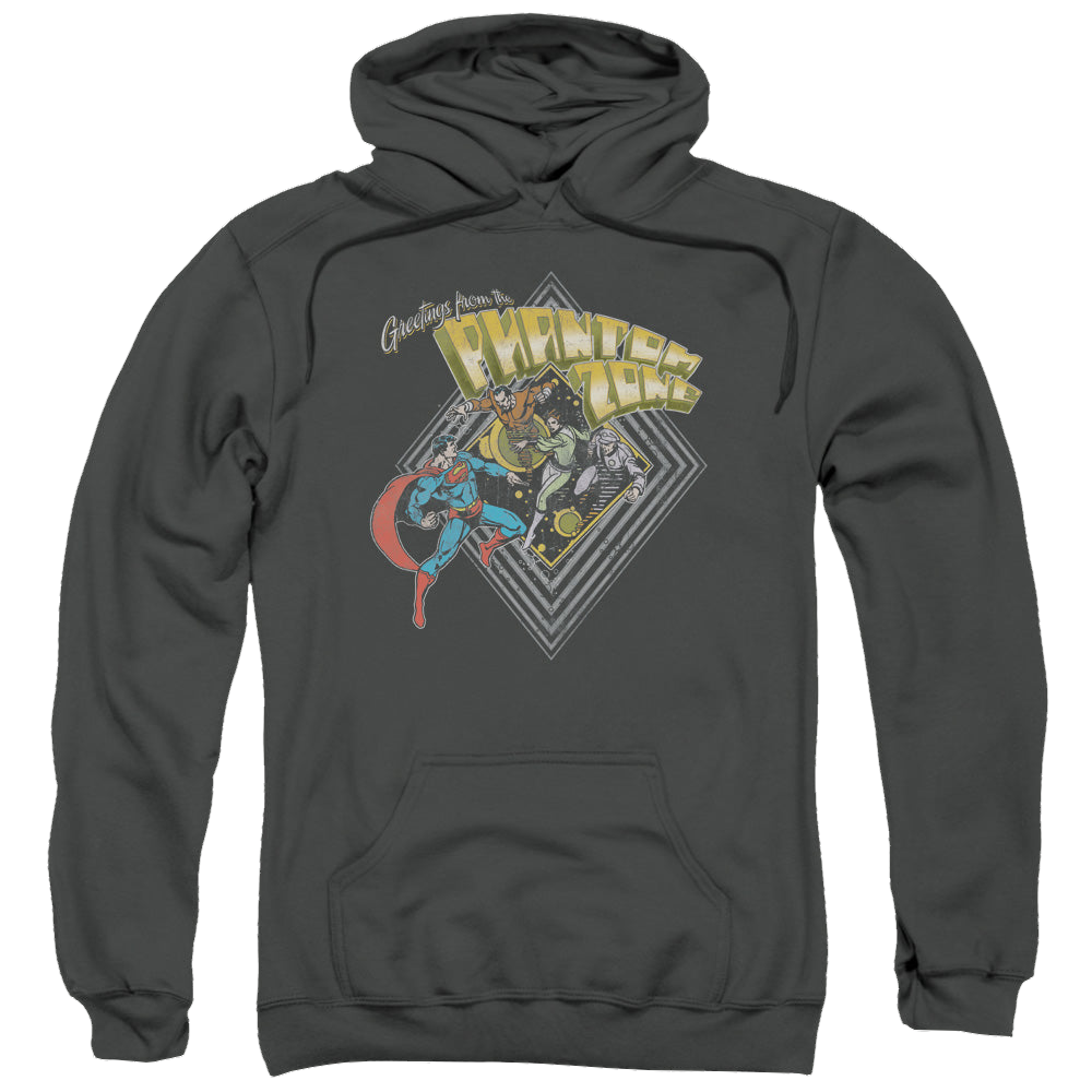 Superman Zod Greetings - Pullover Hoodie Pullover Hoodie Superman   
