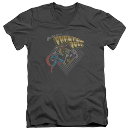 Superman Zod Greetings - Men's V-Neck T-Shirt Men's V-Neck T-Shirt Superman   