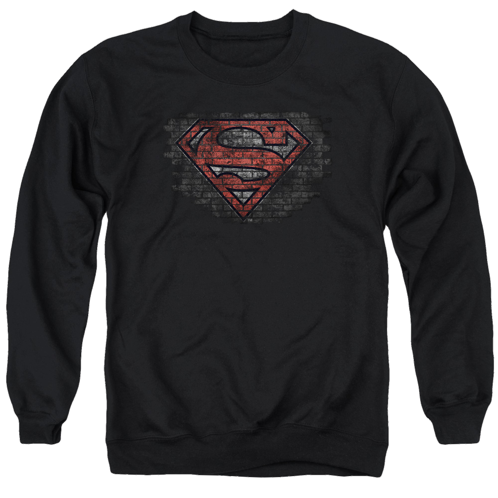 Superman Brick S - Men's Crewneck Sweatshirt Men's Crewneck Sweatshirt Superman   