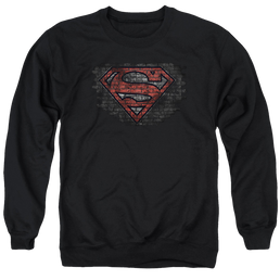 Superman Brick S - Men's Crewneck Sweatshirt Men's Crewneck Sweatshirt Superman   