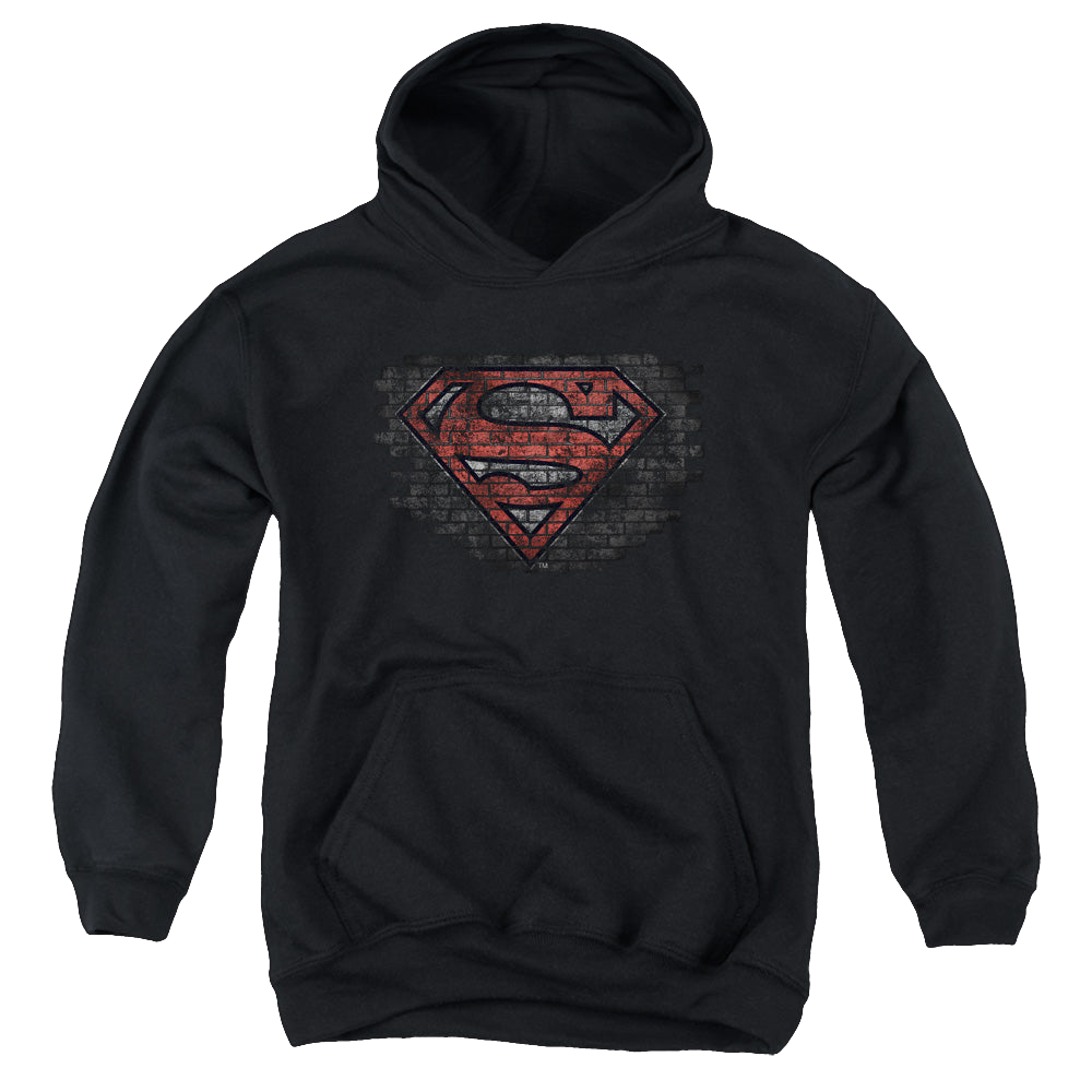Superman Brick S - Youth Hoodie Youth Hoodie (Ages 8-12) Superman   