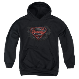 Superman Brick S - Youth Hoodie Youth Hoodie (Ages 8-12) Superman   