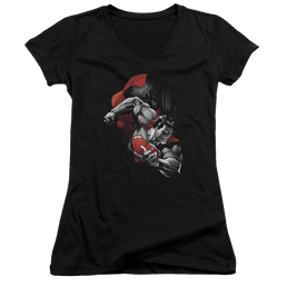 Superman My City - Juniors V-Neck T-Shirt Juniors V-Neck T-Shirt Superman   