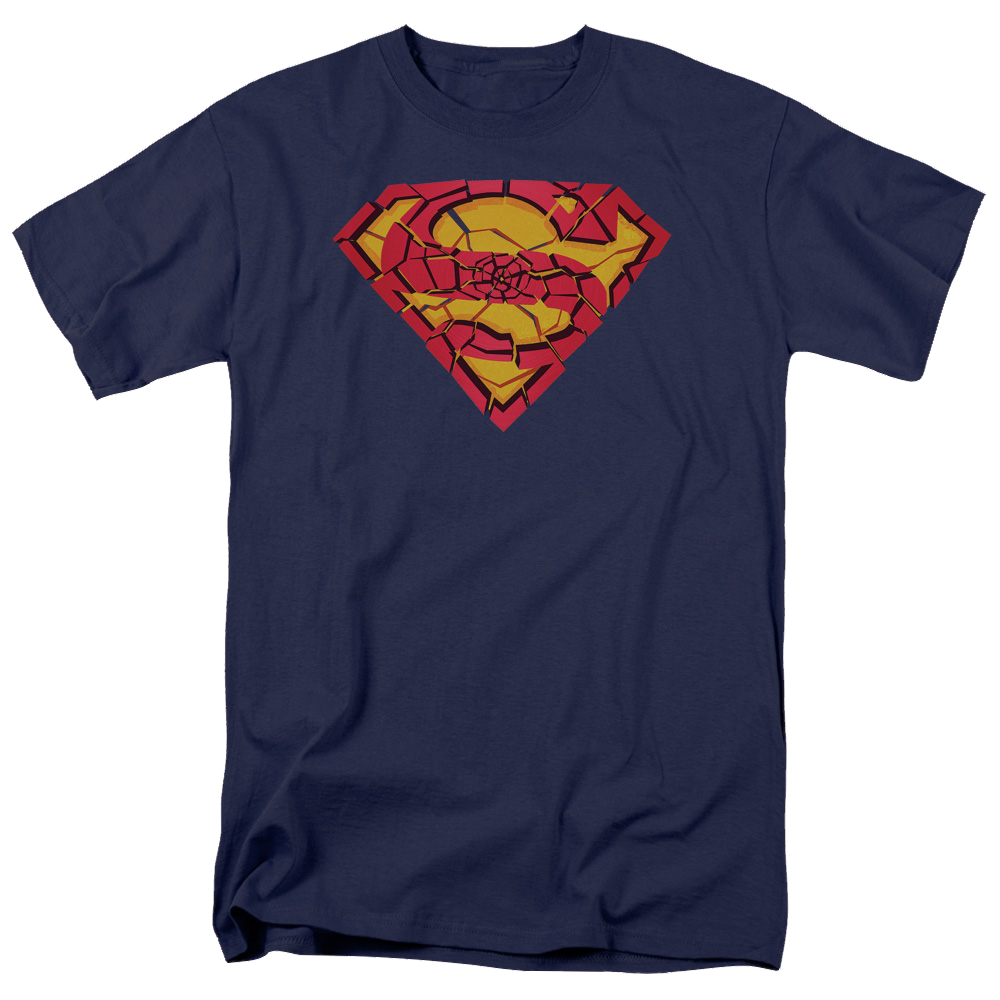Superman Shattered Shield - Men's Regular Fit T-Shirt Men's Regular Fit T-Shirt Superman   