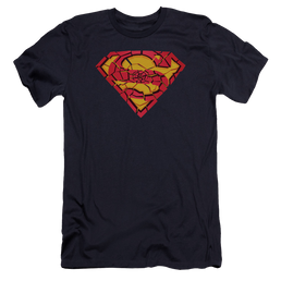 Superman Shattered Shield - Men's Premium Slim Fit T-Shirt Men's Premium Slim Fit T-Shirt Superman   
