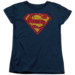 Superman Shattered Shield - Women's T-Shirt Women's T-Shirt Superman   